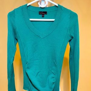 Blue V neck sweater